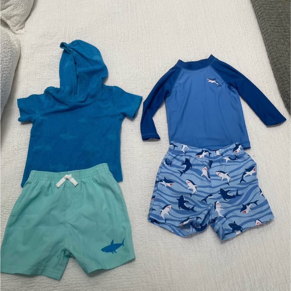 Kids Blue Shark Swim Set